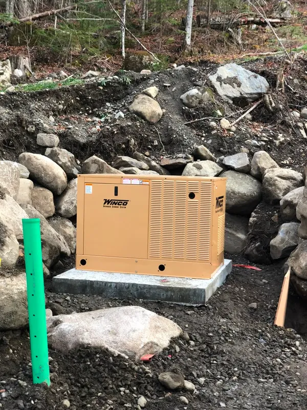 Whole-home standby generator install